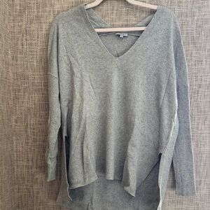 Rails Gray V-Neck Sweater